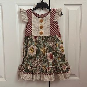 RicRac and Ruffles dress size 4t EUC